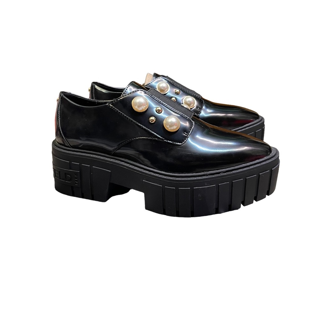 NIB Karl Lagerfeld Raza Platform Chunky Loafers